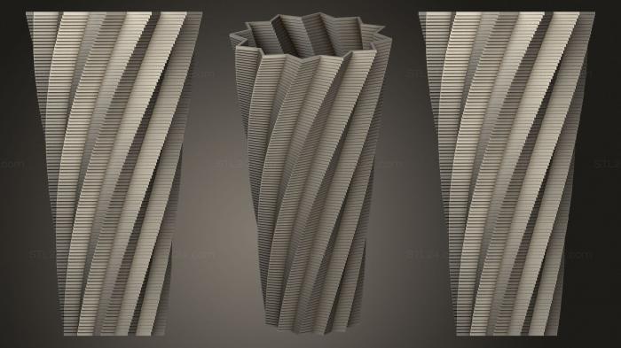 Vases (Square3A, VZ_1141) 3D models for cnc